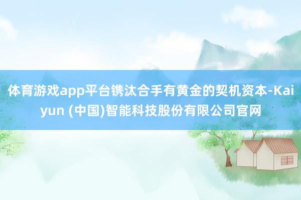 体育游戏app平台镌汰合手有黄金的契机资本-Kaiyun (中国)智能科技股份有限公司官网